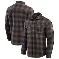 Men's Darius Rucker Collection by Fanatics Charcoal Chicago Bears Classic Flannel Long Sleeve Button-Up Shirt