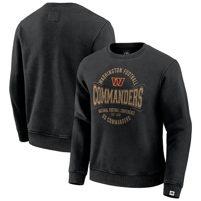 Men's Darius Rucker Collection by Fanatics Black Washington Commanders Vintage Pullover Sweatshirt