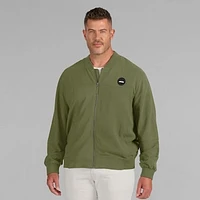 Men's J. Palmer Olive New York Jets Lightweight Cover-4 Tri-Blend Full-Zip Jacket