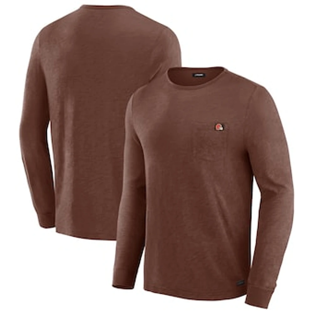 Men's J. Palmer Tan Cleveland Browns In-The-Pocket Long Sleeve T-Shirt