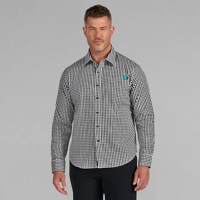 Men's J. Palmer Black Miami Dolphins Dual Threat Long Sleeve Button-Up Shirt