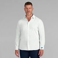 Men's J. Palmer White Detroit Lions Man-In-Motion Long Sleeve Button-Up Dress Shirt