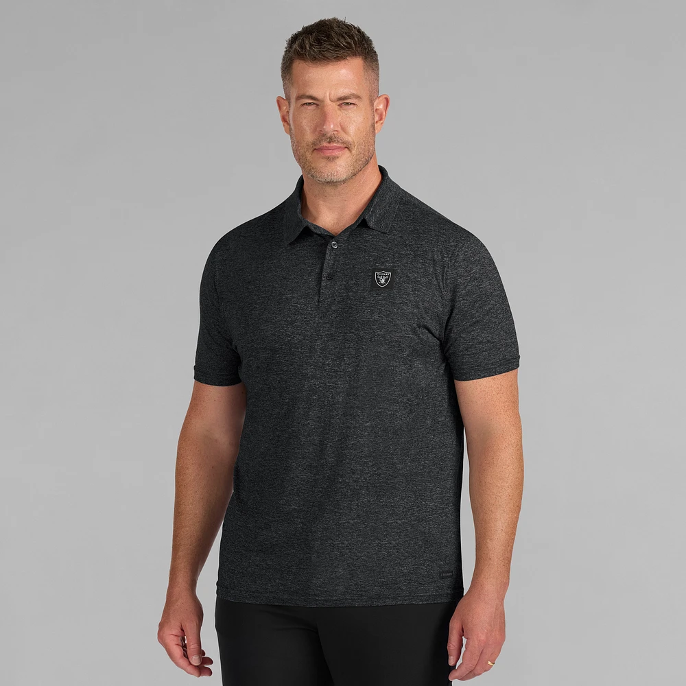 Men's J. Palmer Black Las Vegas Raiders Four Down Polo