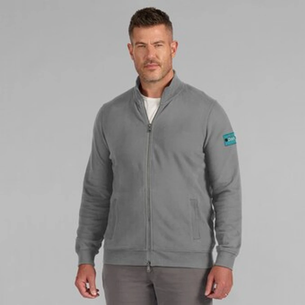 Men's J. Palmer Graphite Miami Dolphins QB1 Full-Zip Sweatshirt