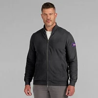 Men's J. Palmer Black Minnesota Vikings QB1 Full-Zip Sweatshirt