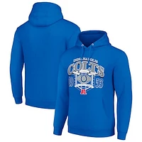 Men's Starter Royal Indianapolis Colts 80s Retro Pullover Hoodie