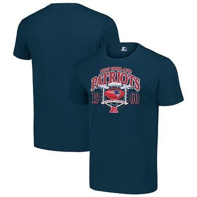 Men's Starter Navy New England Patriots ‘80s Inspired T-Shirt