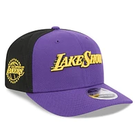 Men's New Era Purple/Black Los Angeles Lakers 2024/25 City Edition 9SEVENTY Adjustable Hat