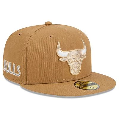 Men's New Era Tan Chicago Bulls 2024/25 City Edition Alternate 59FIFTY Fitted Hat