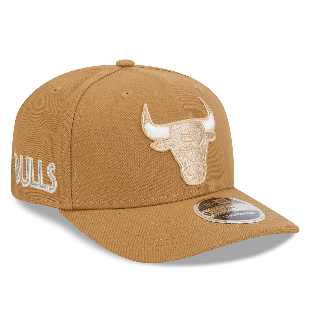 Men's New Era Tan Chicago Bulls 2024/25 City Edition 9SEVENTY Adjustable Hat