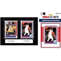Philadelphia 76ers 6" x 8" Player Plaque & 2023-24 Team Trading Card Set