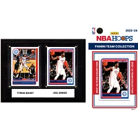 Philadelphia 76ers 6" x 8" Player Plaque & 2023-24 Team Trading Card Set