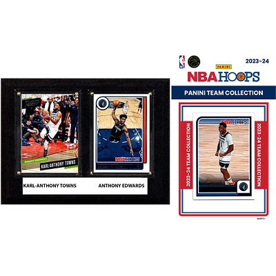 Minnesota Timberwolves 6" x 8" Player Plaque & 2023-24 Team Trading Card Set