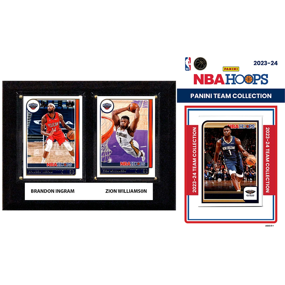 New Orleans Pelicans 6" x 8" Player Plaque & 2023-24 Team Trading Card Set