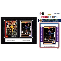 Los Angeles Lakers 6" x 8" Player Plaque & 2023-24 Team Trading Card Set