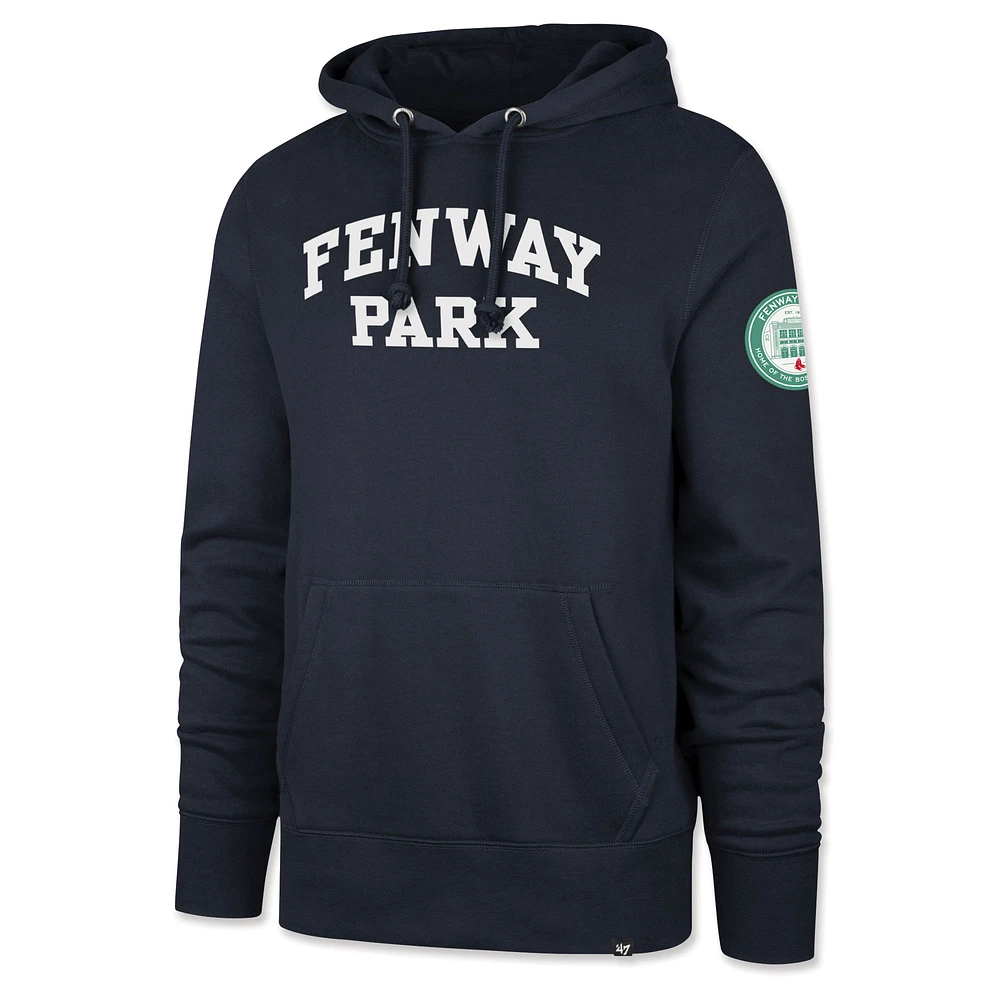 Men's '47 Navy Boston Red Sox Fenway Park Game Break Pullover Hoodie