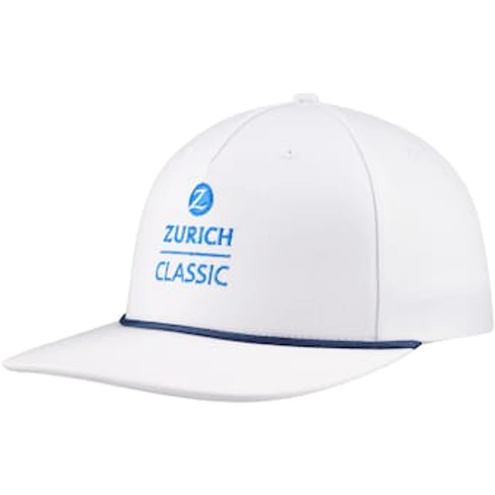 Men's Ahead White The Zurich Classic Westport Rope Snapback Hat