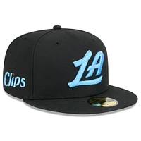 Men's New Era  Black LA Clippers 2024/25 City Edition Alternate 59FIFTY Fitted Hat