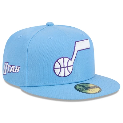 Men's New Era  Light Blue Utah Jazz 2024/25 City Edition Alternate 59FIFTY Fitted Hat