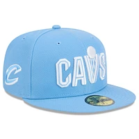 Men's New Era  Light Blue Cleveland Cavaliers 2024/25 City Edition Alternate 59FIFTY Fitted Hat