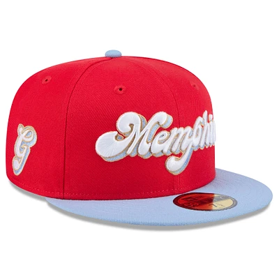 Men's New Era  Red Memphis Grizzlies 2024/25 City Edition 59FIFTY Fitted Hat