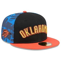 Men's New Era  Black Oklahoma City Thunder 2024/25 Edition 59FIFTY Fitted Hat