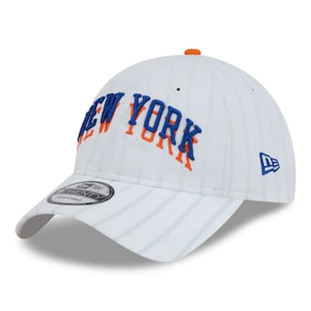 Men's New Era  White New York Knicks 2024/25 City Edition 9TWENTY Adjustable Hat