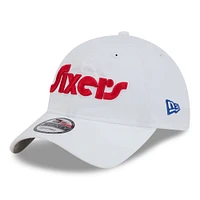 Men's New Era  White Philadelphia 76ers 2024/25 City Edition 9TWENTY Adjustable Hat