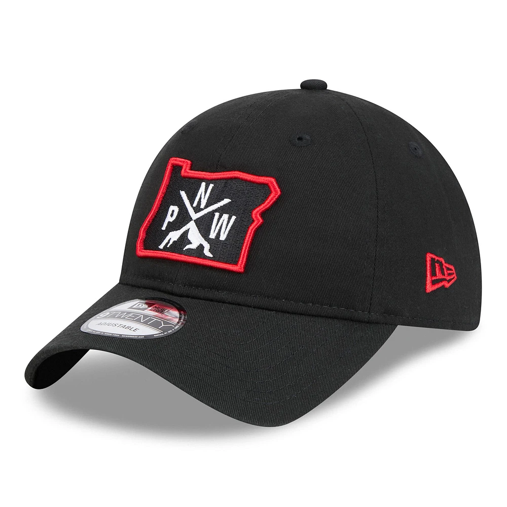 Men's New Era  Black Portland Trail Blazers 2024/25 City Edition 9TWENTY Adjustable Hat