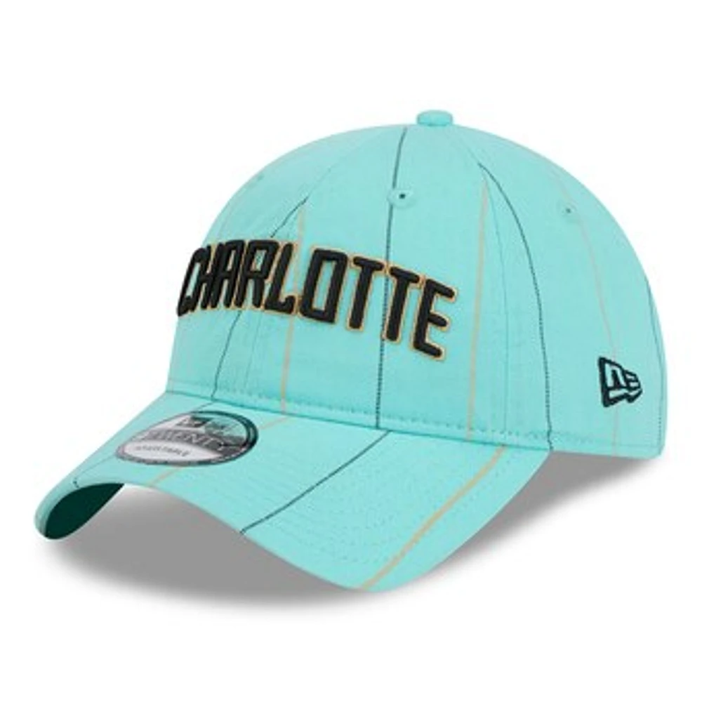 Men's New Era  Turquoise Charlotte Hornets 2024/25 City Edition 9TWENTY Adjustable Hat