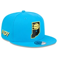 Men's New Era  Blue Indiana Pacers 2024/25 City Edition Alternate 9FIFTY Snapback Hat