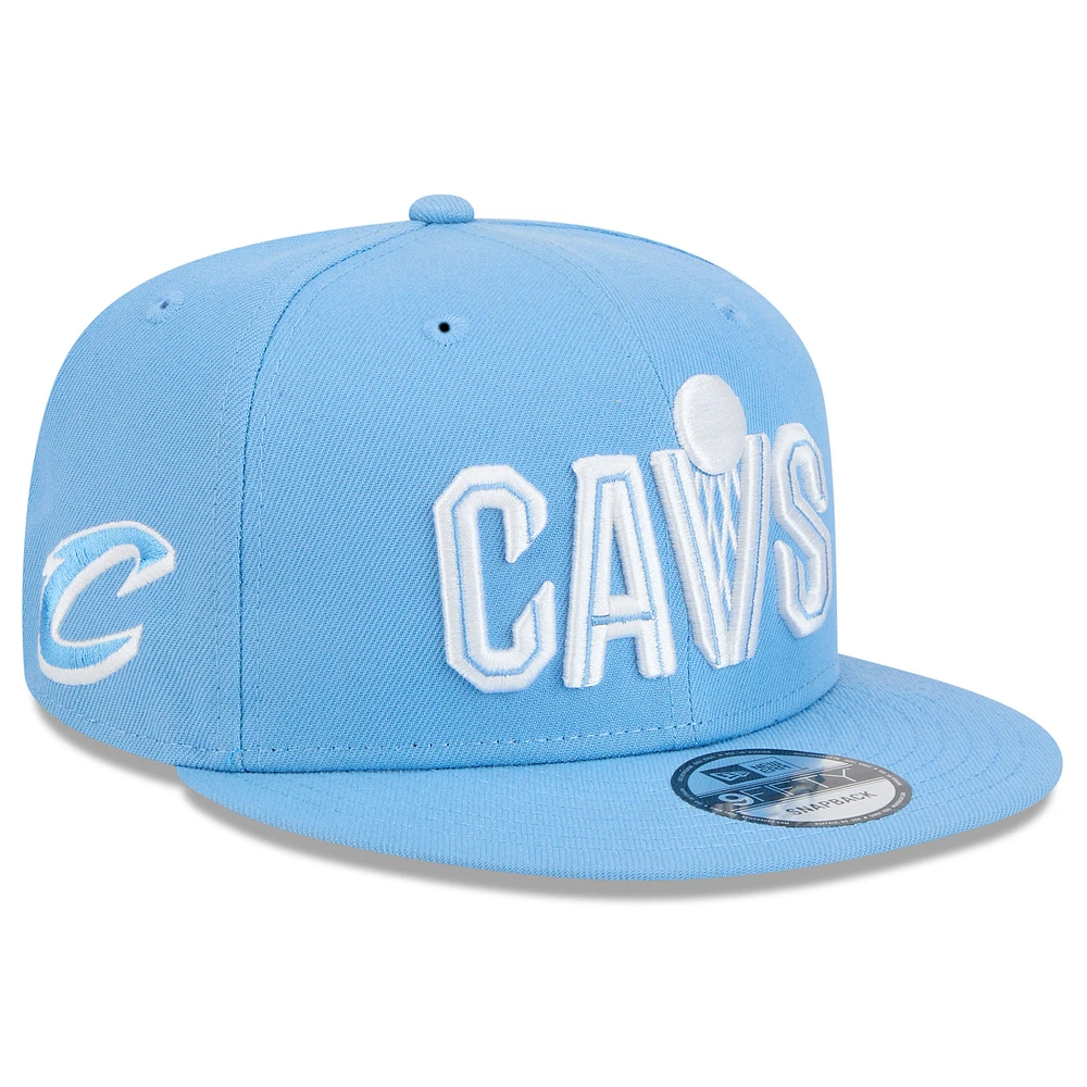 Men's New Era  Light Blue Cleveland Cavaliers 2024/25 City Edition Alternate 9FIFTY Snapback Hat