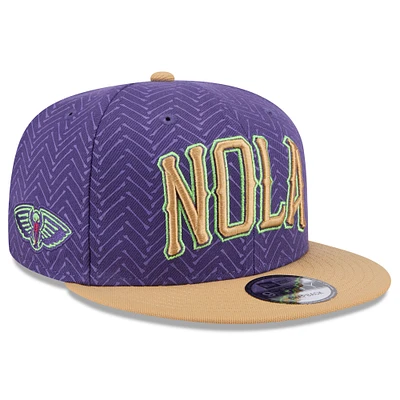 Men's New Era  Purple New Orleans Pelicans 2024/25 City Edition 9FIFTY Snapback Hat