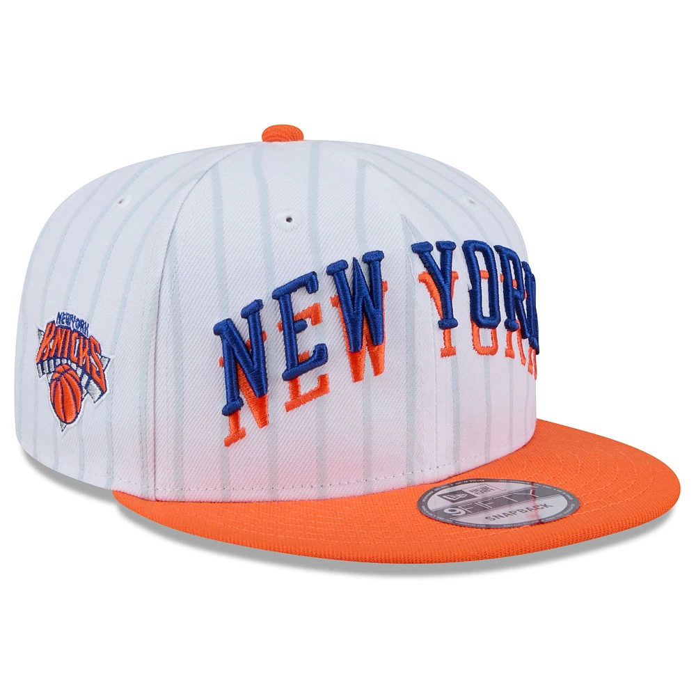 Men's New Era  White New York Knicks 2024/25 City Edition 9FIFTY Snapback Hat