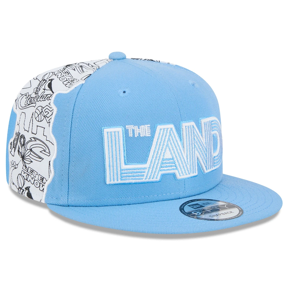 Men's New Era  Light Blue Cleveland Cavaliers 2024/25 City Edition 9FIFTY Snapback Hat