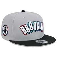 Men's New Era  Gray Brooklyn Nets 2024/25 City Edition 9FIFTY Snapback Hat