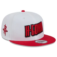 Men's New Era  White Houston Rockets 2024/25 City Edition 9FIFTY Snapback Hat