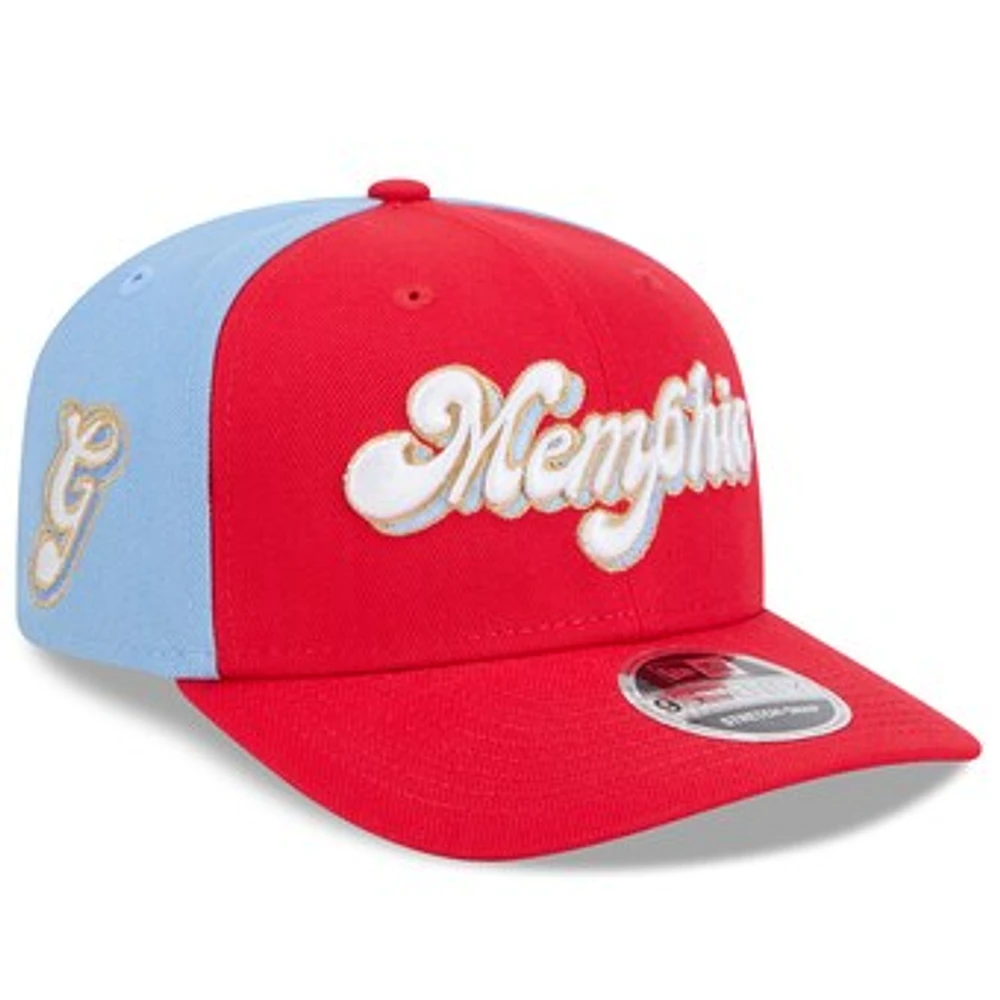 Men's New Era  Red Memphis Grizzlies 2024/25 City Edition 9SEVENTY Stretch-Snap Hat