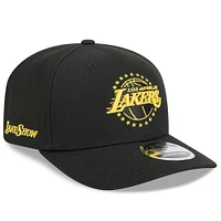 Men's New Era  Black Los Angeles Lakers 2024/25 City Edition 9SEVENTY Stretch-Snap Hat