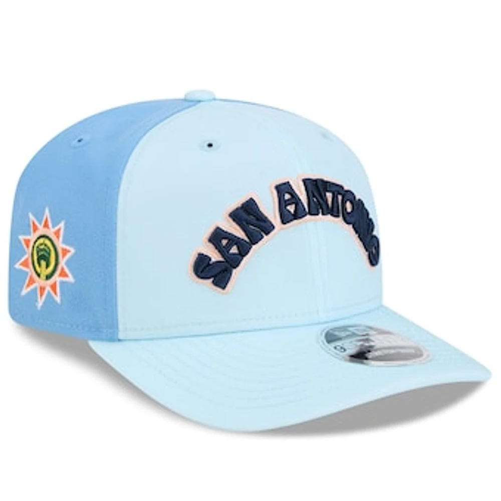 Men's New Era  Light Blue San Antonio Spurs 2024/25 City Edition 9SEVENTY Stretch-Snap Hat