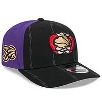 Men's New Era  Black Toronto Raptors 2024/25 City Edition 9SEVENTY Stretch-Snap Hat