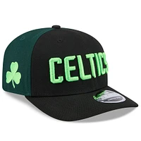 Men's New Era  Black Boston Celtics 2024/25 City Edition 9SEVENTY Stretch-Snap Hat