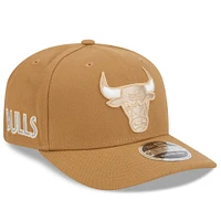 Men's New Era  Tan Chicago Bulls 2024/25 City Edition 9SEVENTY Stretch-Snap Hat