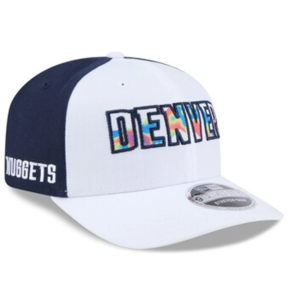 Men's New Era  White Denver Nuggets 2024/25 City Edition 9SEVENTY Stretch-Snap Hat