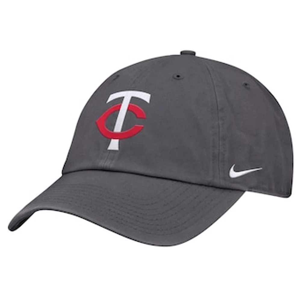 Men's Nike Gray Minnesota Twins Club Adjustable Hat