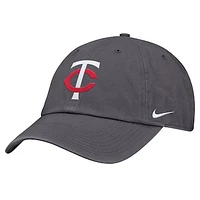 Men's Nike Gray Minnesota Twins Club Adjustable Hat