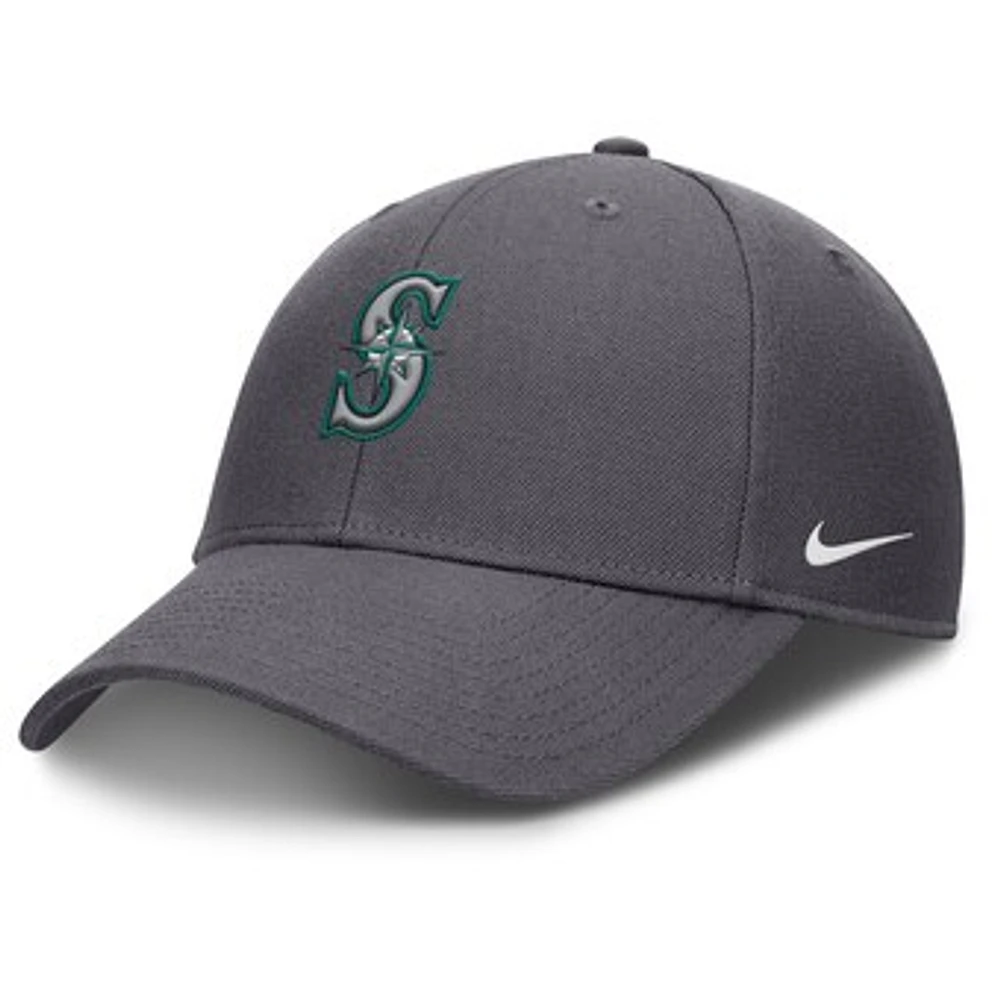 Men's Nike  Gray Seattle Mariners Club Performance Adjustable Hat