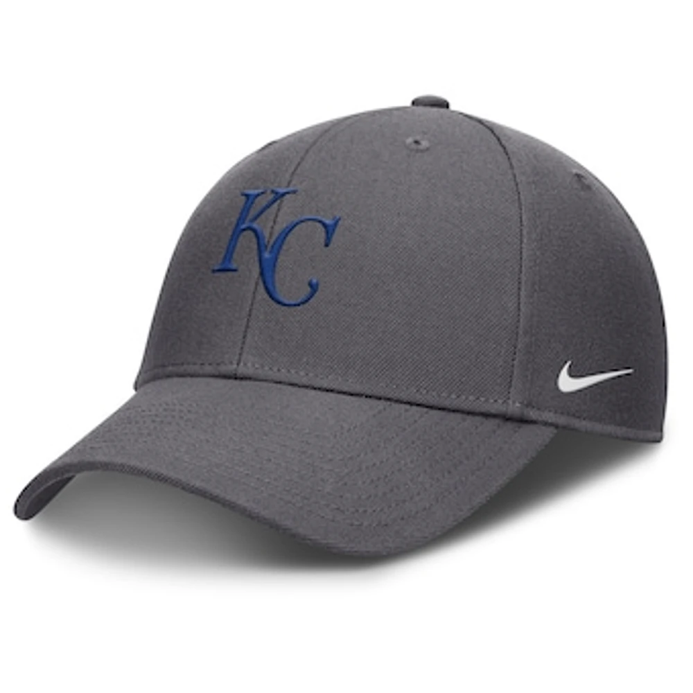 Men's Nike  Gray Kansas City Royals Club Performance Adjustable Hat