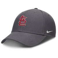 Men's Nike  Gray St. Louis Cardinals Club Performance Adjustable Hat