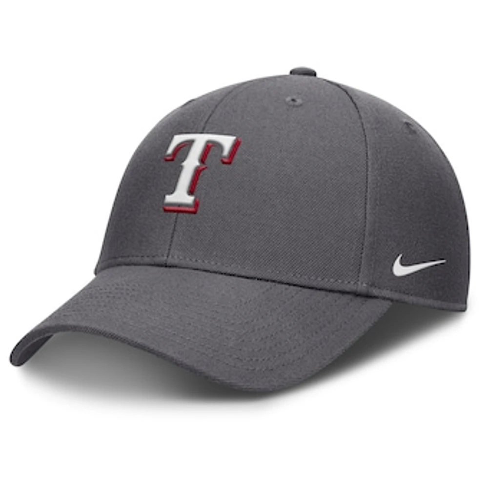 Men's Nike  Gray Texas Rangers Club Performance Adjustable Hat